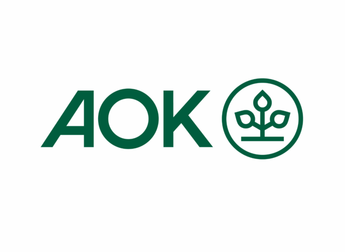 Das Logo der AOK - Die Gesundheitskasse in Hessen.